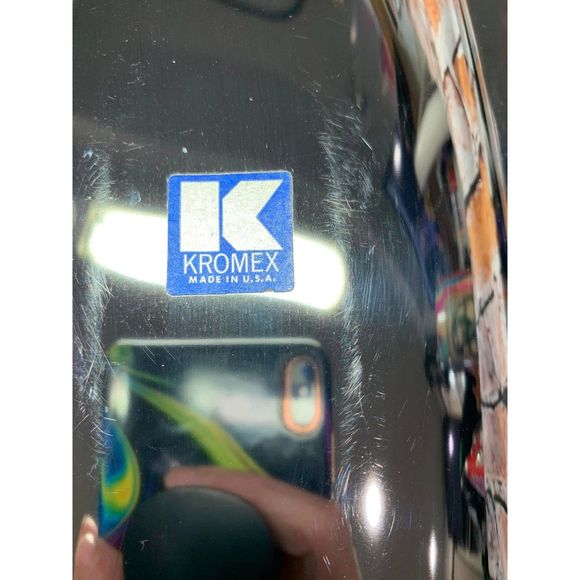 Vintage Kromex MCM Bread Roll Serving Tray Shiny Silver Tone Brass Handles USA - Picture 4 of 4